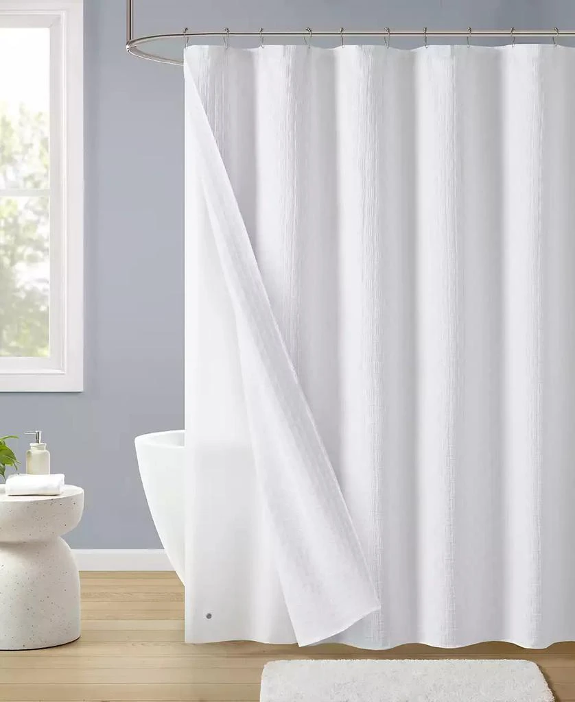 Décor Studio Decor Studio Baskeweave 2-Pc. Shower Curtain and Liner Set 1