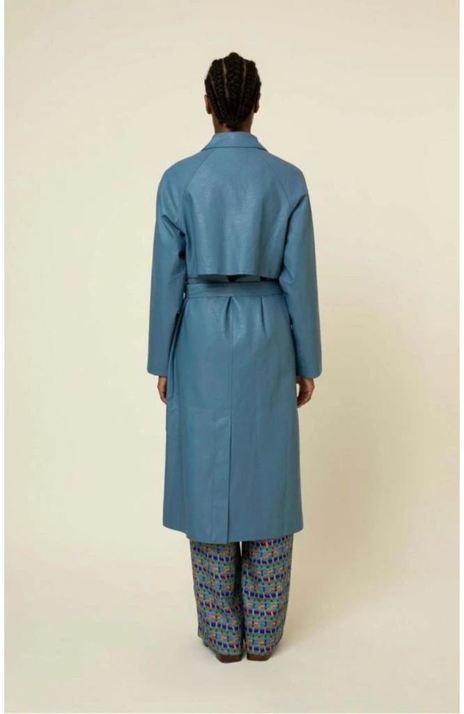 FRNCH Ghisele Coat In Bleu Azur 2