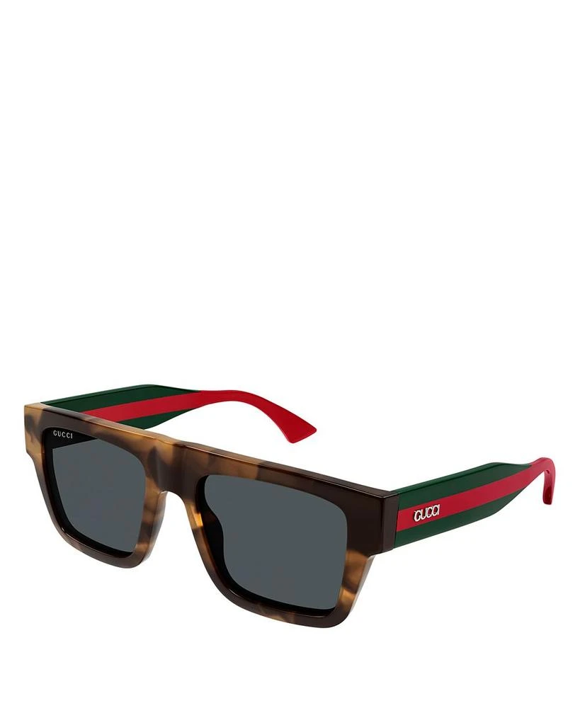 Gucci Pop Web Square Sunglasses, 53mm - Accessories - Free  display picture 1