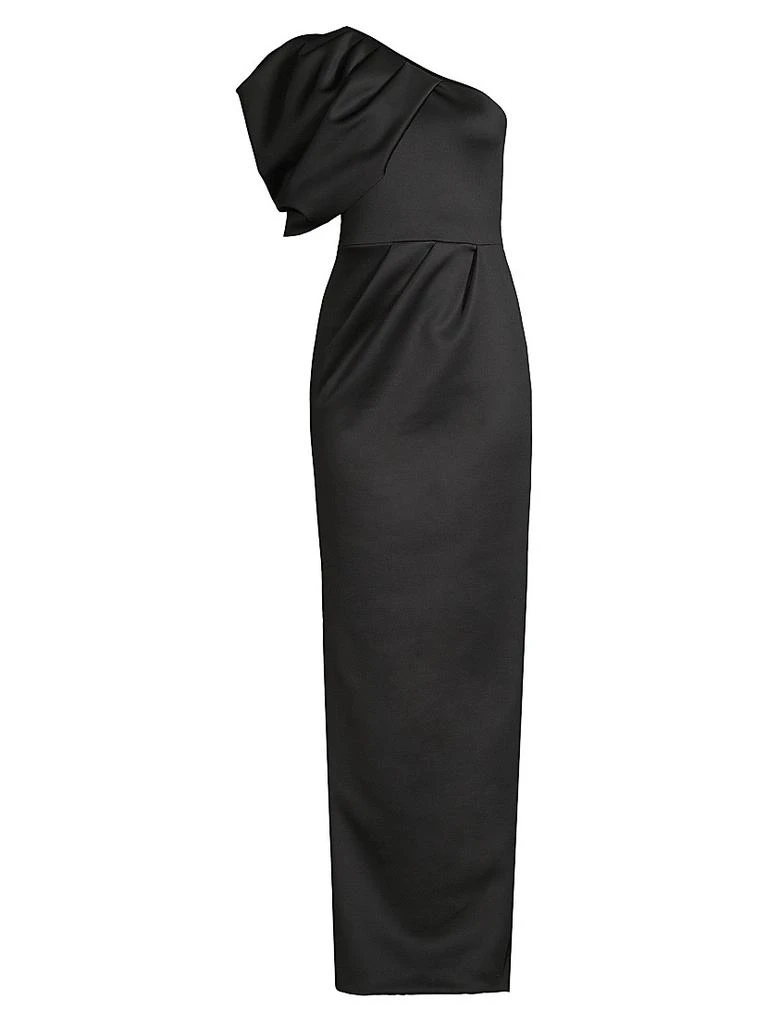 Black Halo Egan One-Shoulder Gown 1
