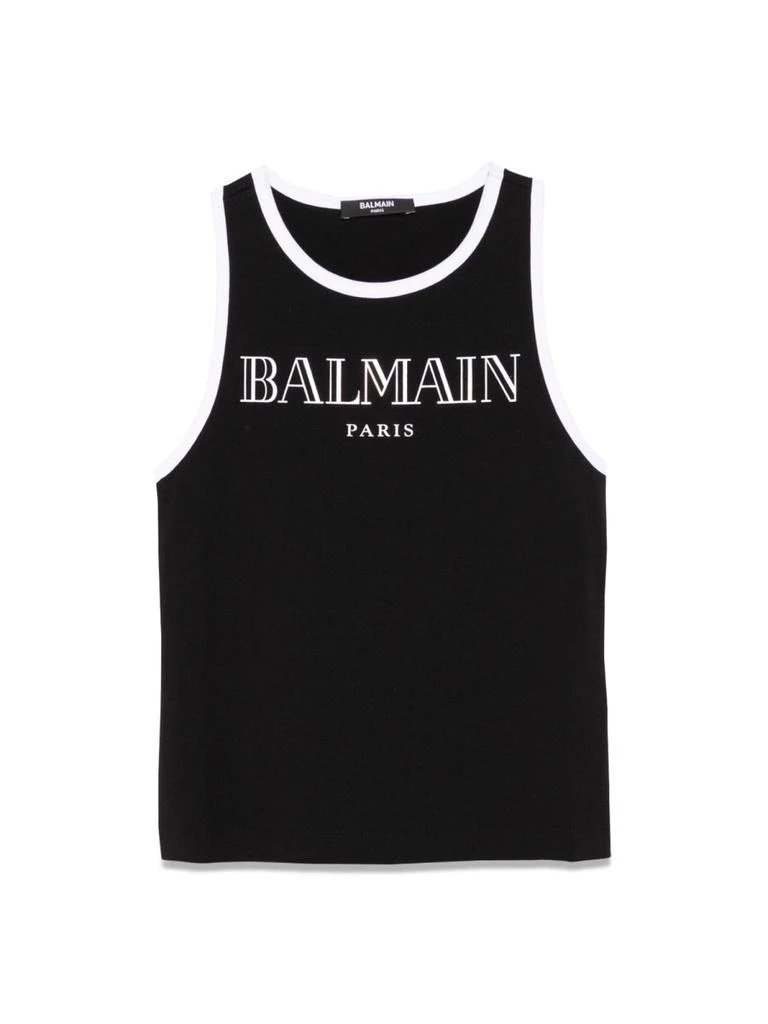 Balmain Tank Top With Logo 1