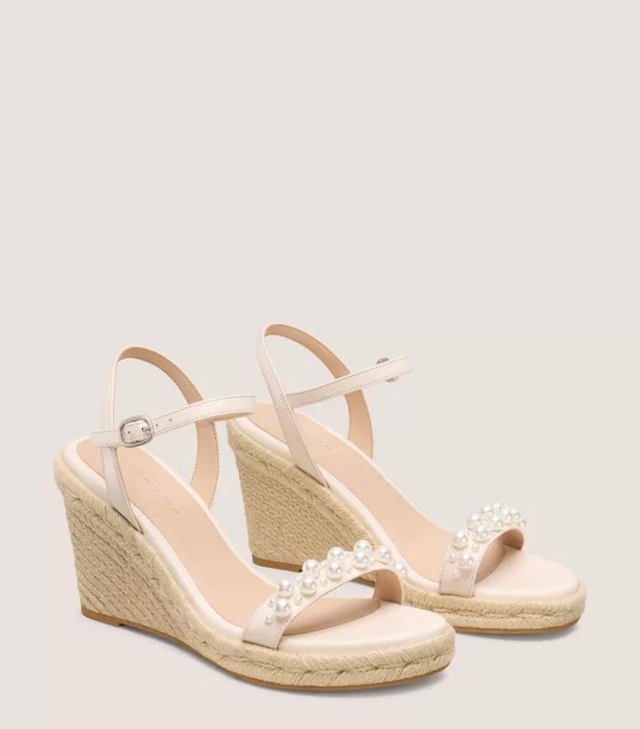 Stuart Weitzman GOLDIE ESPADRILLE WEDGE