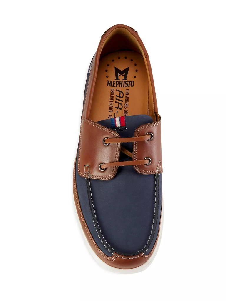 Mephisto Trevis Leather Boat Shoes 5