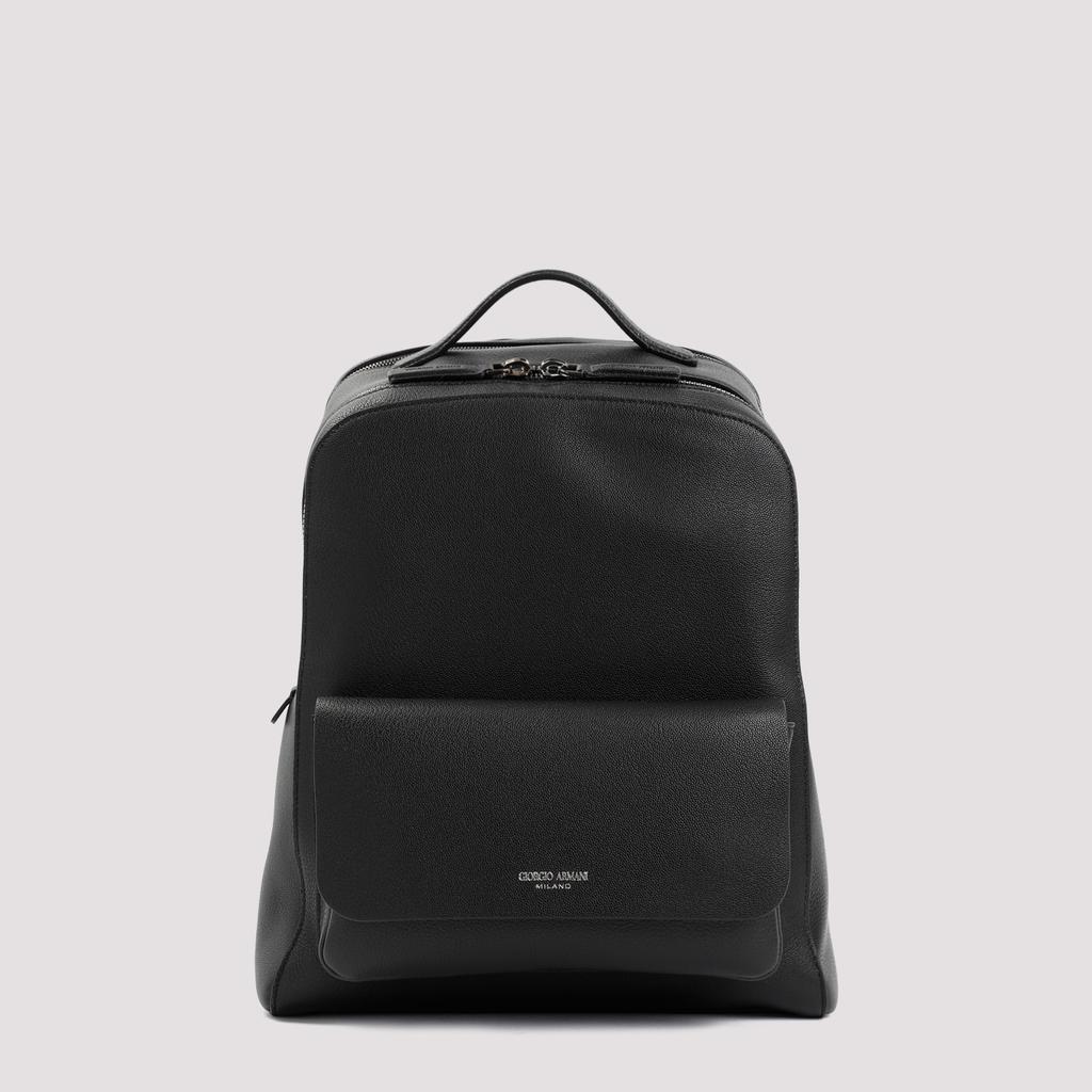 Giorgio Armani Grained Calf Leather Backpack