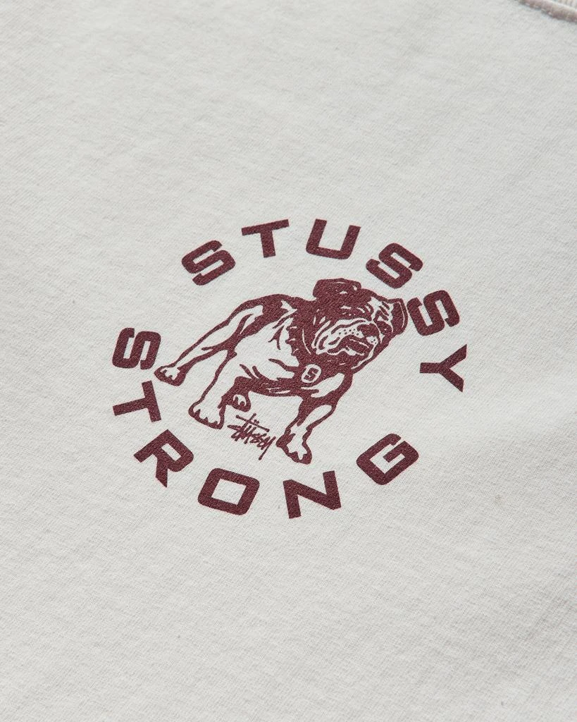 STUSSY Men's Strong Mac Pigment Dyed T-Shirt Natural 3