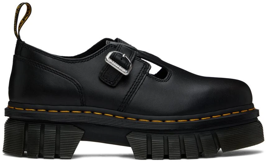 Dr. Martens Black Audrick Platform Loafers 1