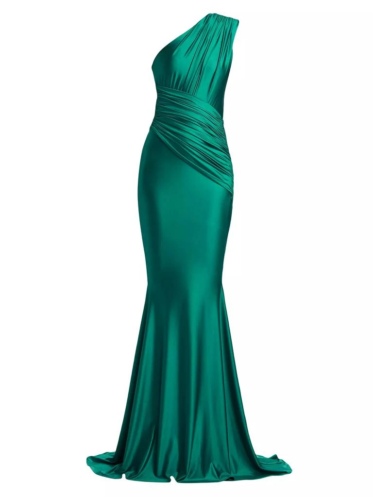 Michael Costello Collection Aquarius One-Shoulder Mermaid Gown 1