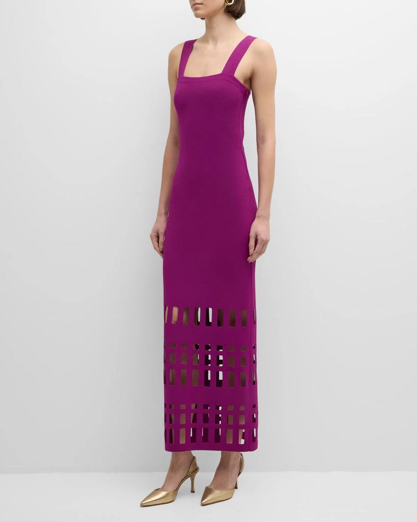 knit column dress Karen Kane Ribbed Sleeveless Midi Column Dress main image 1