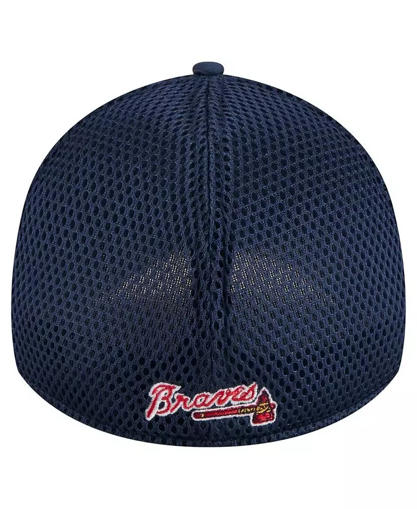 New Era Men's Navy Atlanta Braves Subtle Camo 39THIRTY Flex Hat 4