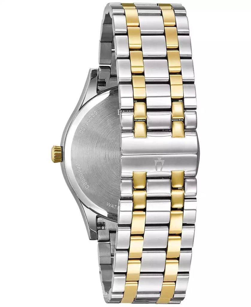 Bulova Men
s Diamond Accent Two-Tone Stainless Steel Bracelet Watch 40mm 98D130 3