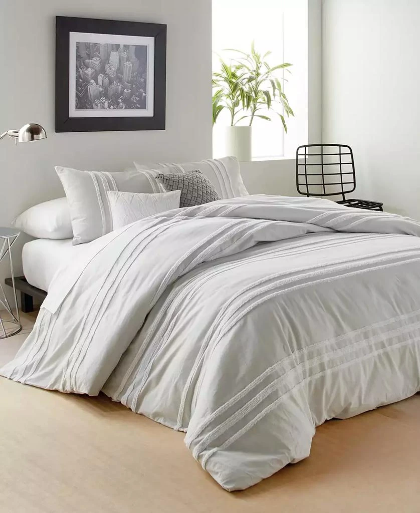 DKNY Chenille Stripe 3-Pc. Comforter Set 1