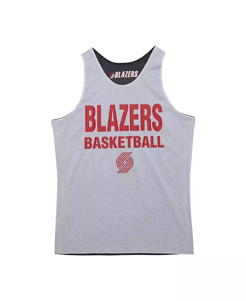 Mitchell & Ness Men's Black/White Portland Trail Blazers Hardwood Classics Reversible Mesh Practice Jersey 4