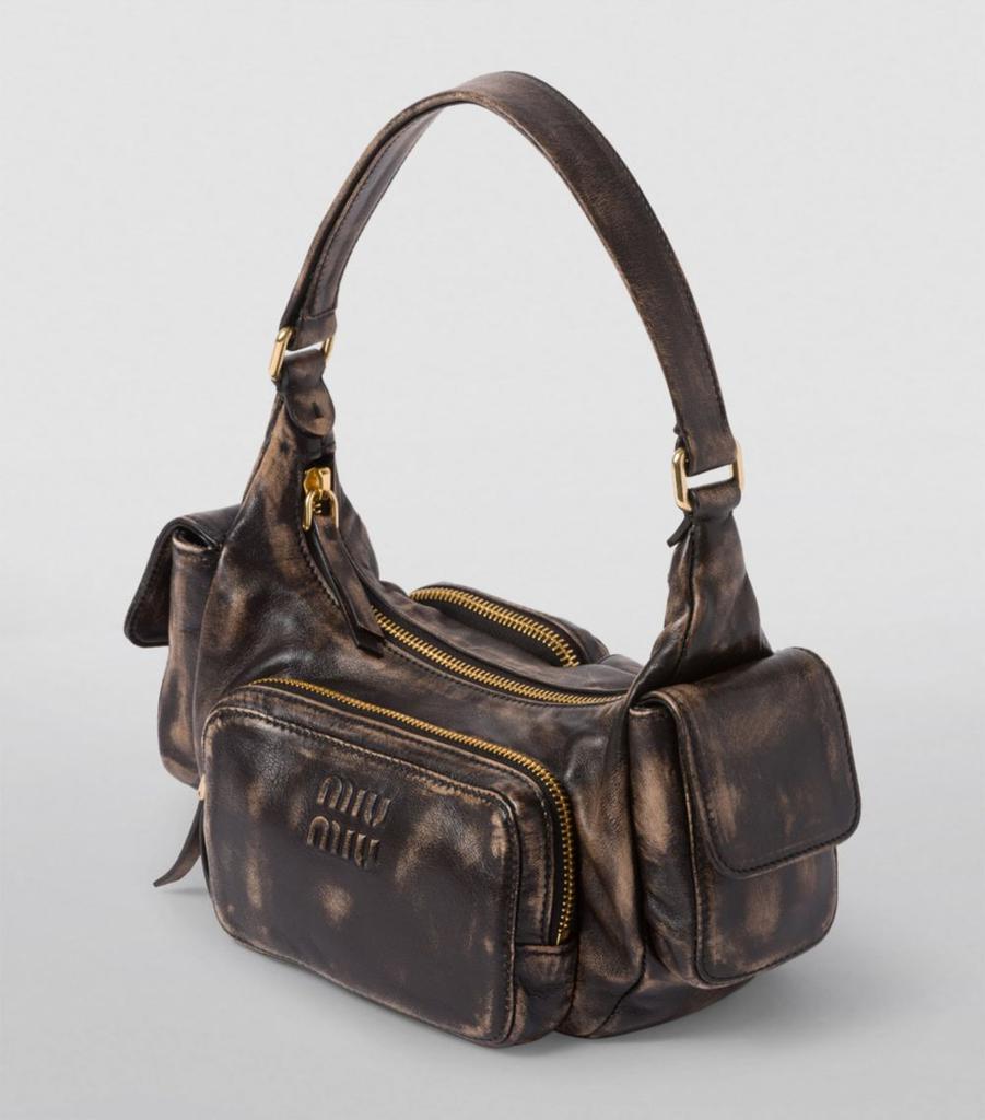 Miu Miu Leather Pocket Shoulder Bag - Shoulder Bags
