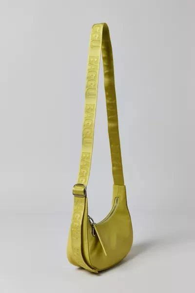 Baggu BAGGU Small Recycled Leather Crescent Bag 2