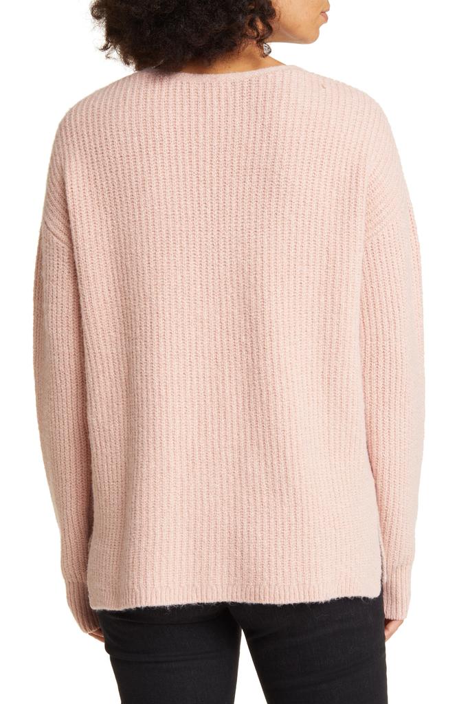 Caslon® Directional V-Neck Sweater