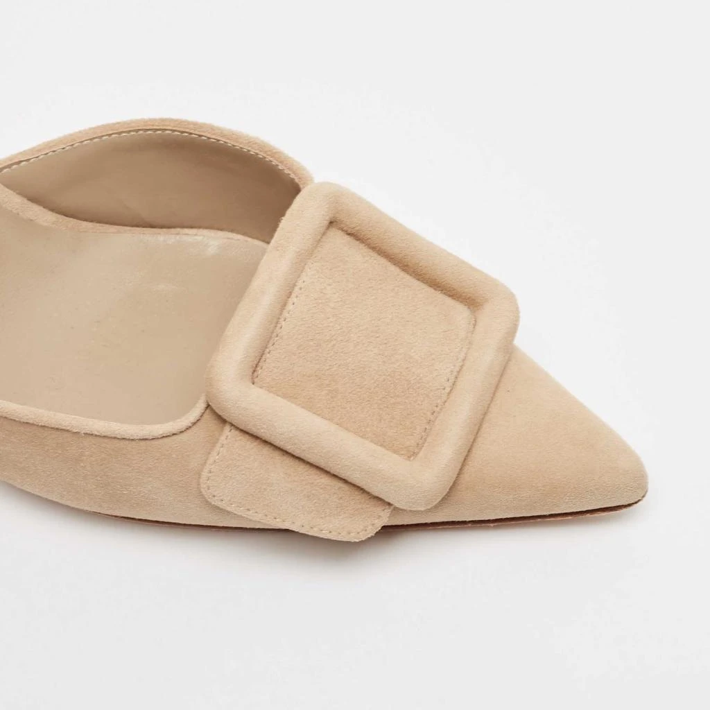 Manolo Blahnik Manolo Blahnik Beige Suede Maysli Slingback Pumps Size 39 7