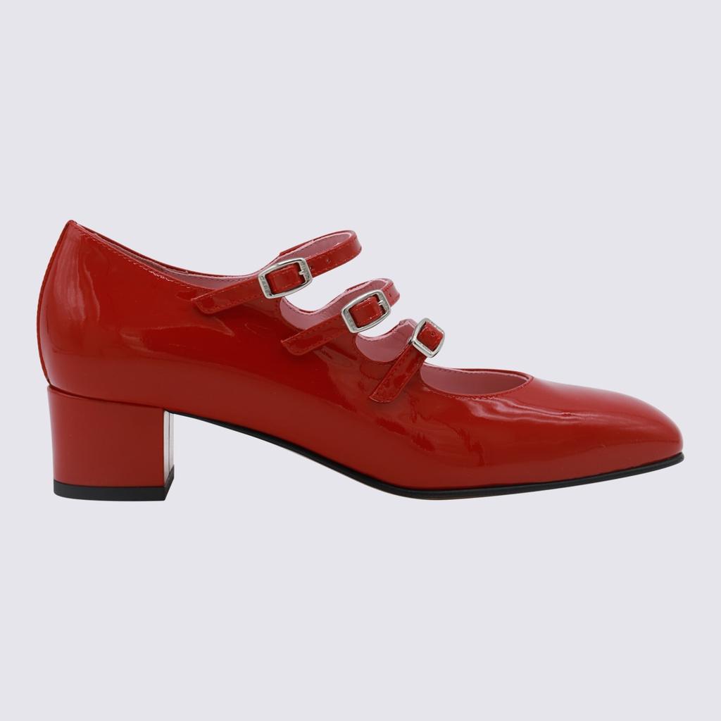 Carel Red Leather Pumps