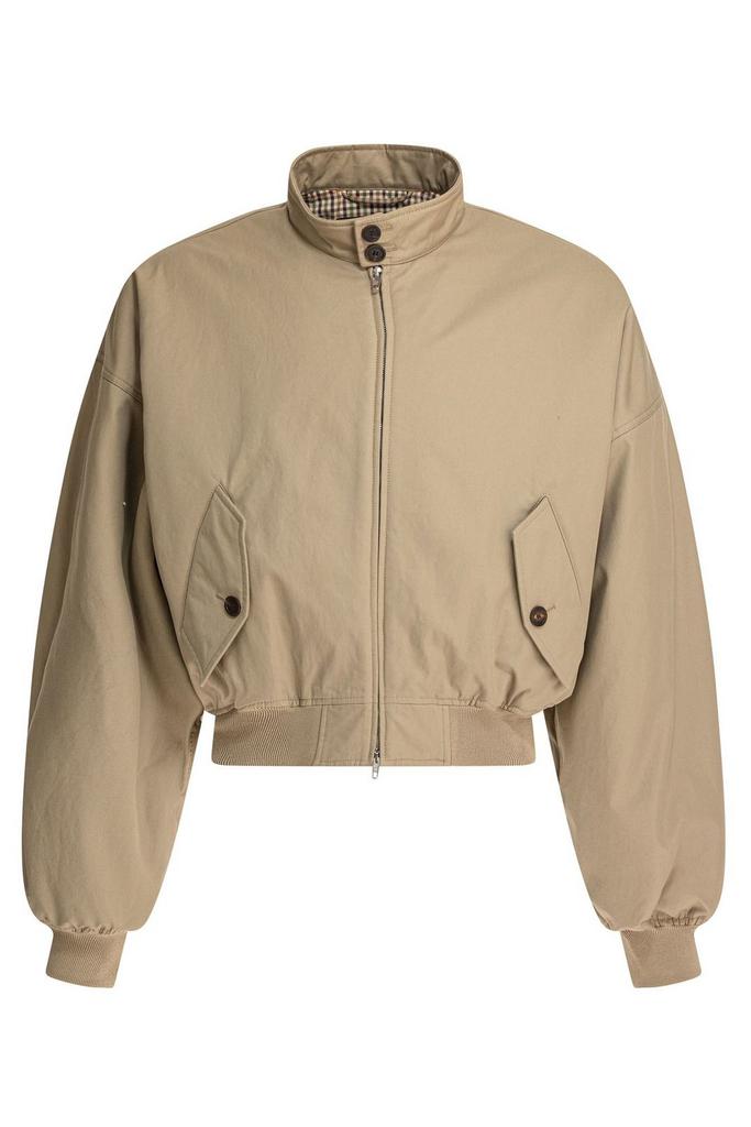 BALENCIAGA レザージャケット ベルギー製 ベージュ Balenciaga Balenciaga High-Neck Zipped Jacket - Jackets