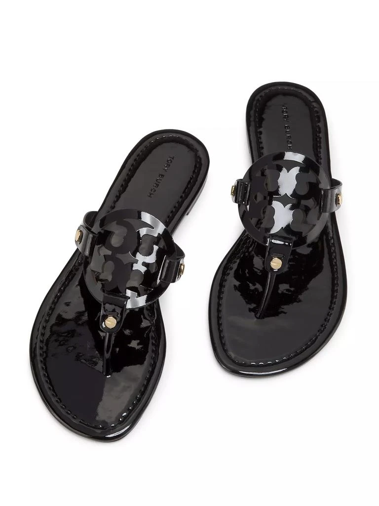 Tory Burch Miller Patent Leather Thong Sandals 4