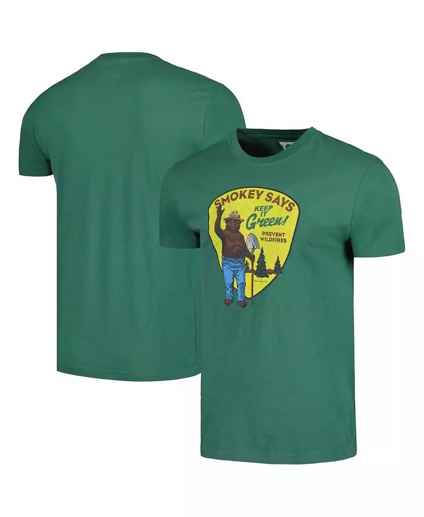 American Needle Men's Green Distressed Smokey the Bear Brass Tacks T-shirt