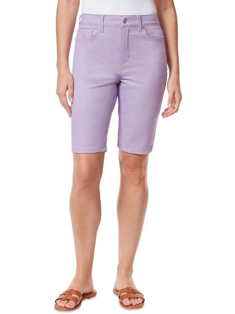 Gloria Vanderbilt Amanda Womens High Rise Knee-Length Bermuda Shorts 1
