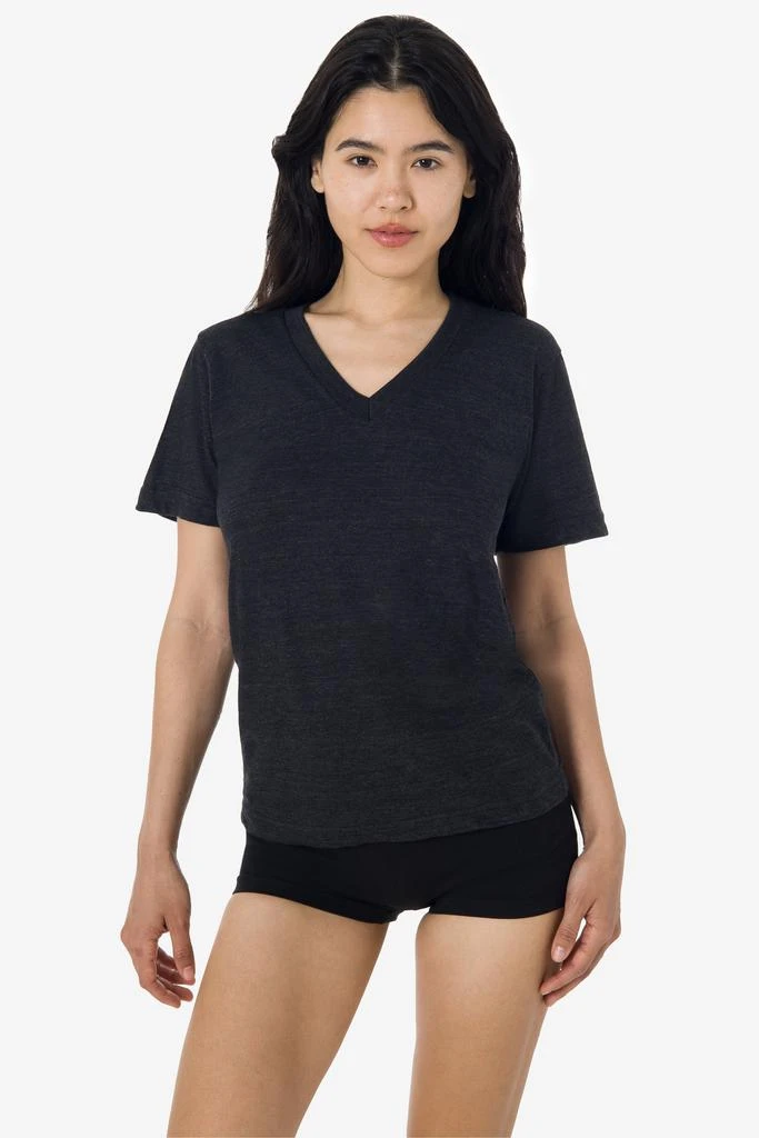 wholesale-losangelesapparel TR61 - 3.7oz Short Sleeve Tri-Blend V-Neck 5