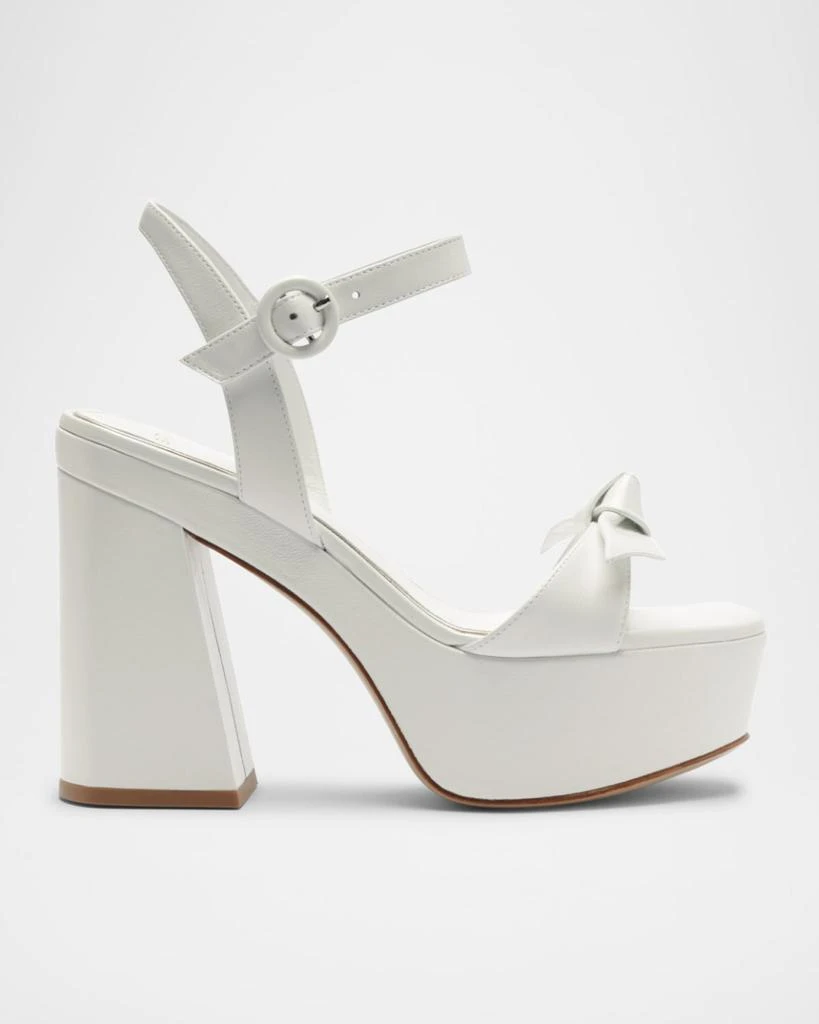 Alexandre Birman Clarita Flare Platform Bridal Sandals 1