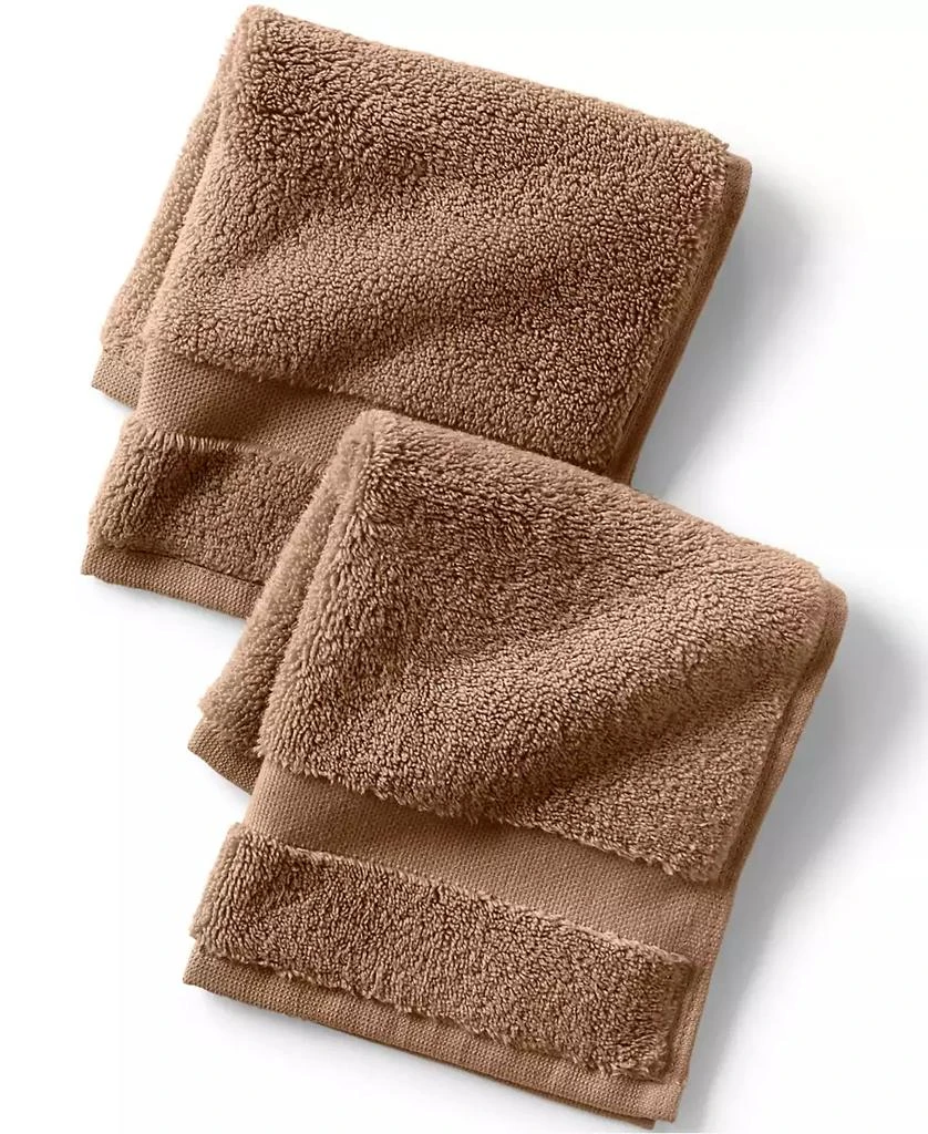 Lands
 End Essential Cotton 2-Piece Washcloth Set