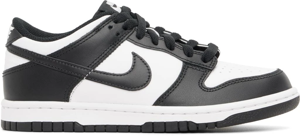 NIKE Big Kids Black & White Dunk Low Sneakers