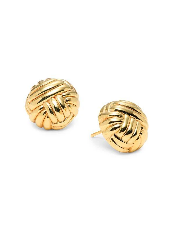 Saks Fifth Avenue 14K Yellow Gold Stud Earrings 1