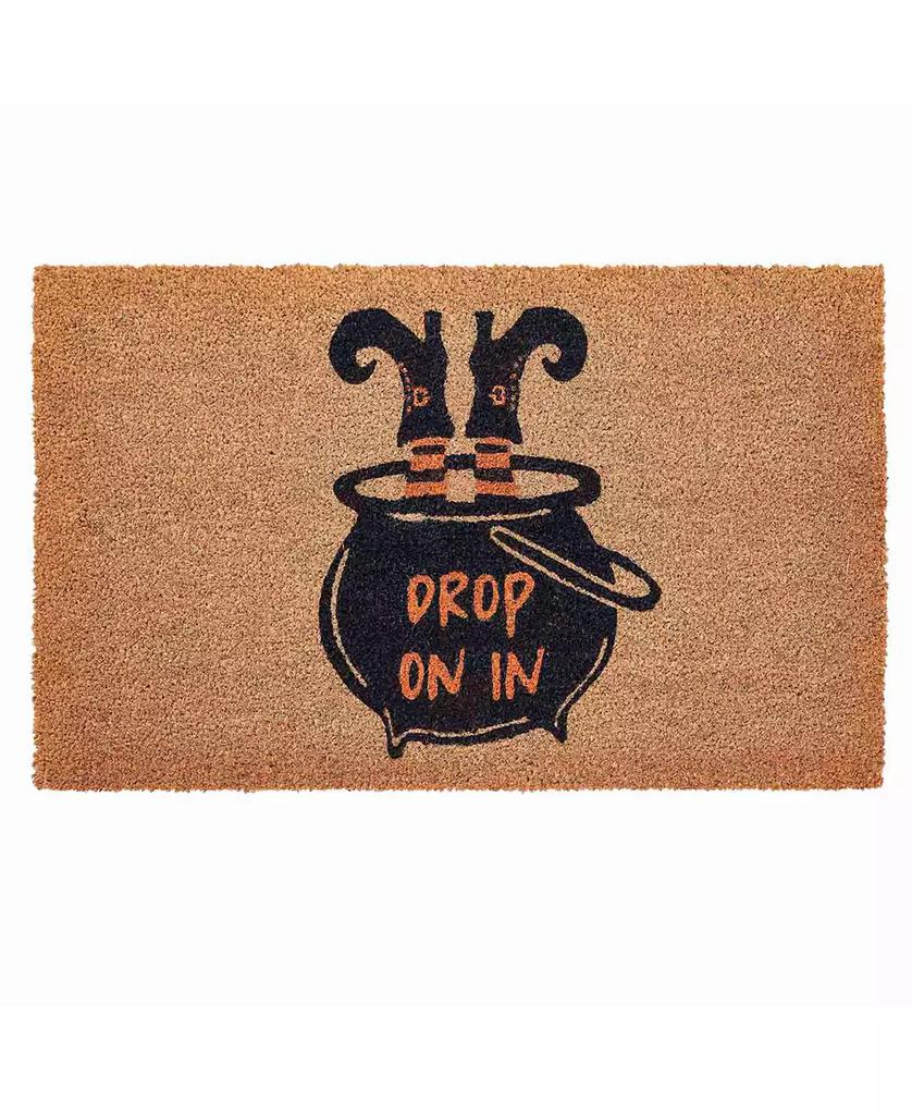VCNY Home Drop on In Halloween Coir Outdoor Doormat, 18" x 30"