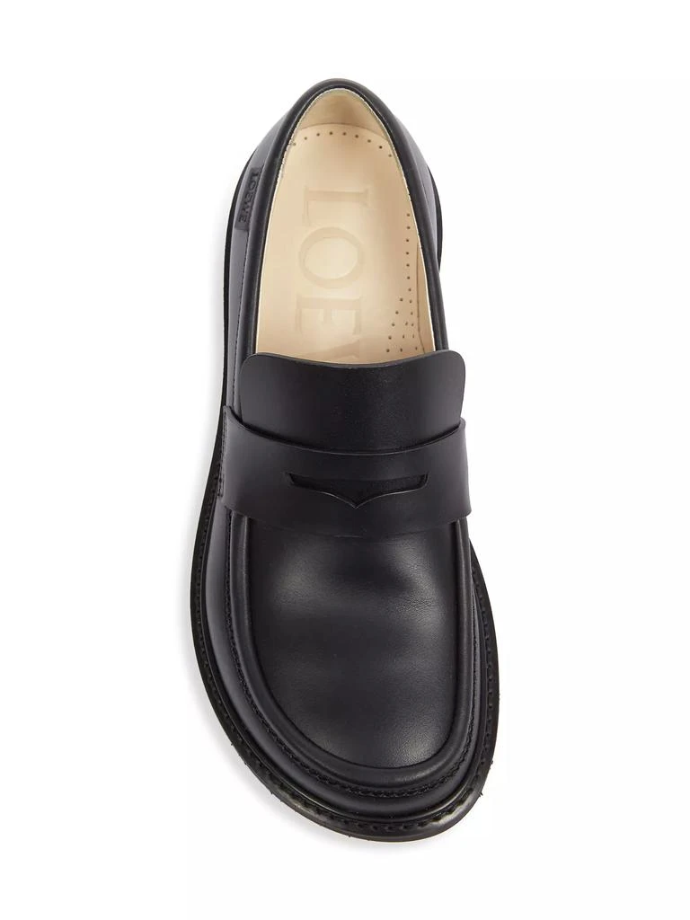 Loewe Blaze Leather Penny Loafers 5