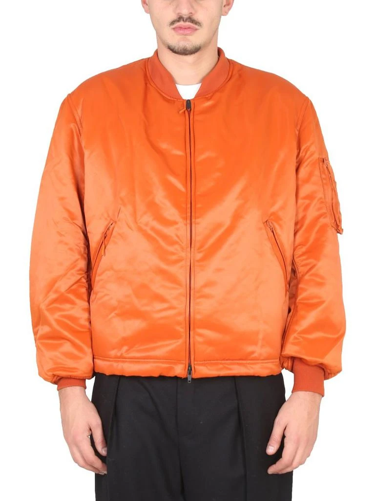 Y-3 Y-3 Logo-Printed Front-Zip Bomber Jacket 3