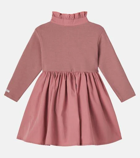 Donsje Baby Louen ribbed-knit ruffled cotton-blend dress 2