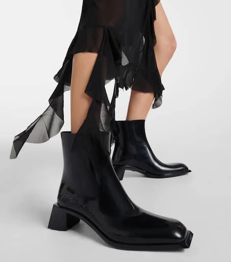 Acne Studios Soap logo ankle boots 4