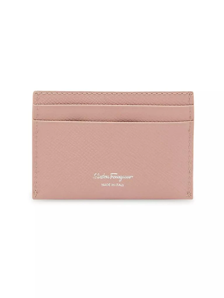Salvatore Ferragamo Gancini Leather Card Case 3