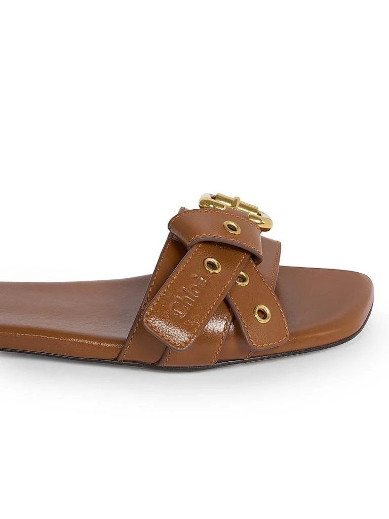 Chloé Mae Leather Slide Sandals 5