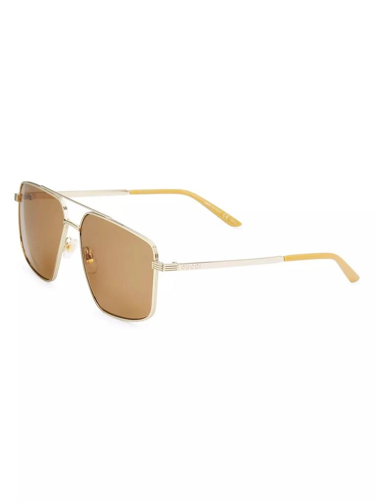 Gucci Gucci Logo 60MM Aviator Sunglasses 2