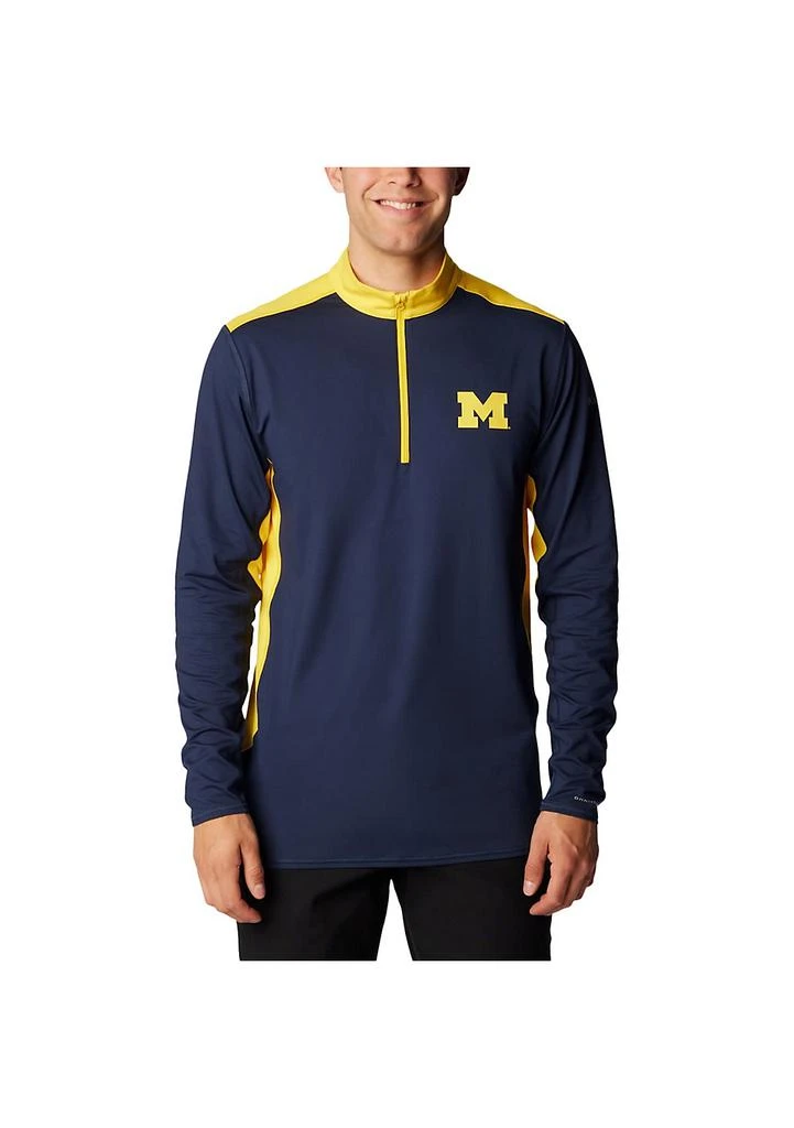 Columbia NCAA Michigan Wolverines Tech Trail™ Omni-Shade Quarter-Zip Top