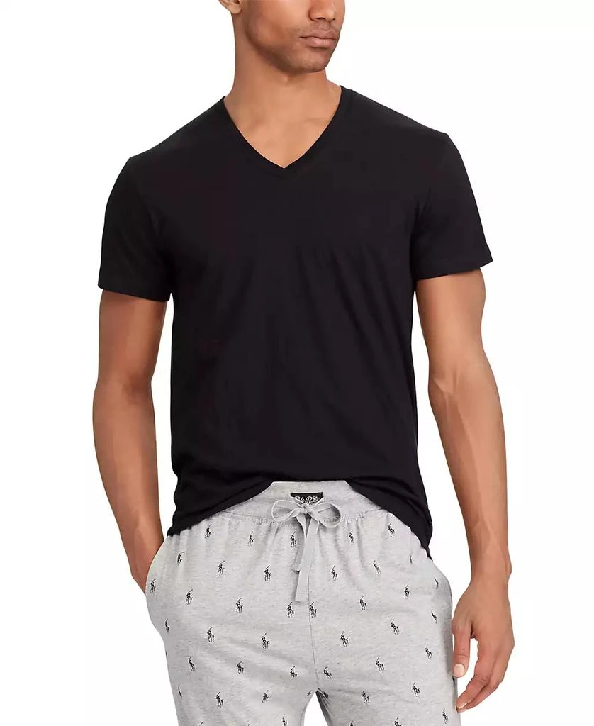 Ralph Lauren Men's Big and Tall 3-Pack V-Neck Undershirts 1