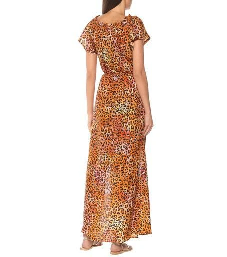 ANNA KOSTUROVA Leopard-print silk maxi dress 3
