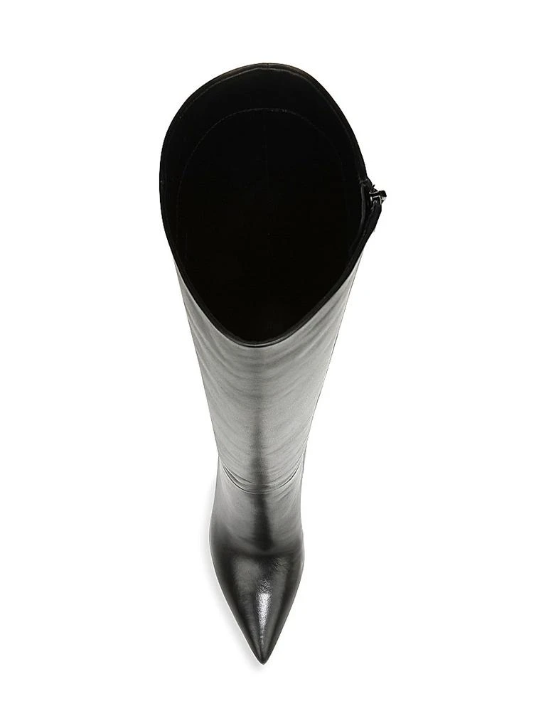 VERONICA BEARD Lisa 95MM Knee-High Wide-Calf Leather Boots 5
