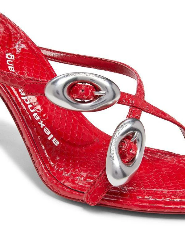 Alexander Wang Dome 85MM Embellished Watersnake Sandals 5