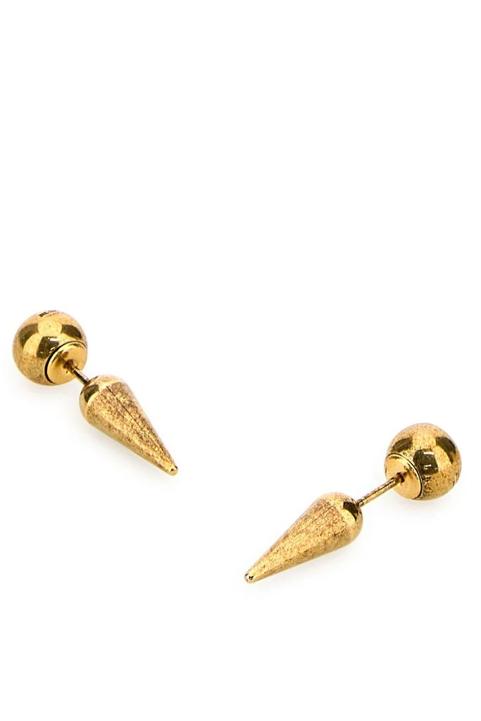 Jil Sander Gold metal earrings 2