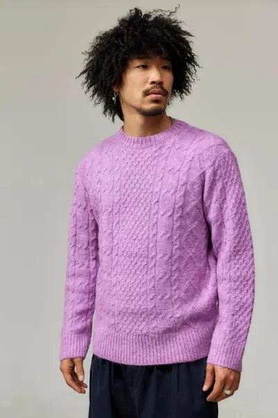 BDG BDG Fluffy Pink Cable Knit Sweater 2