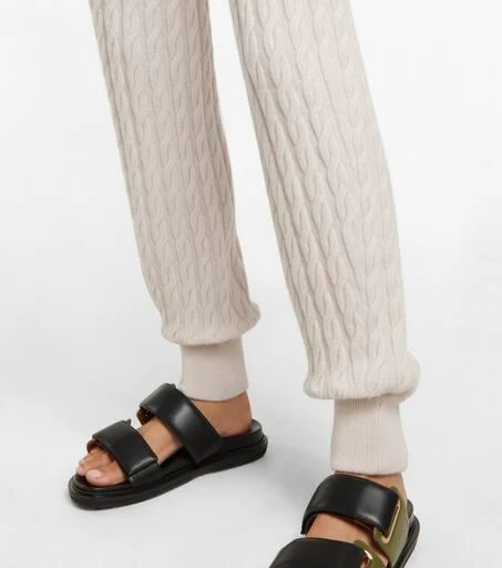 Jardin des Orangers Cable-knit cashmere pants 5