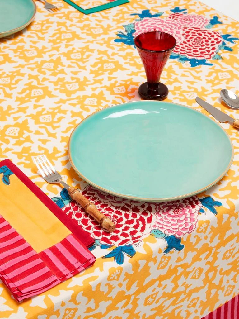 LISA CORTI Arabesque Corolla Rectangular Tablecloth 1