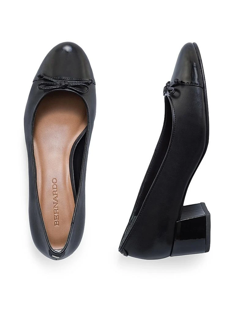 Bernardo Marisol Leather Cap Toe Pumps 8