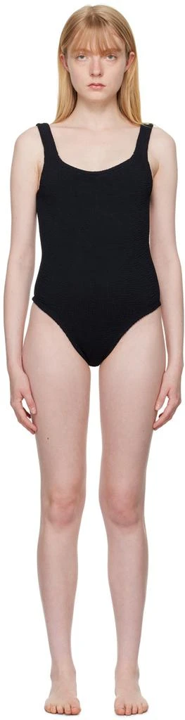 Hunza G Black Square Neck Swimsuit 1