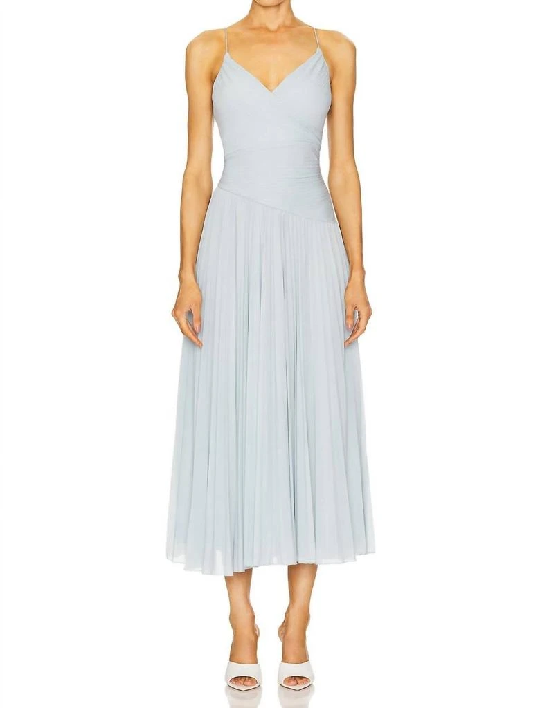 Shop House of CB Marcella pleated maxi dress in ocean blue on Sale at  BeyondStyle  Get Lowest price in three month House of CB Marcella pleated  maxi dress in ocean blue